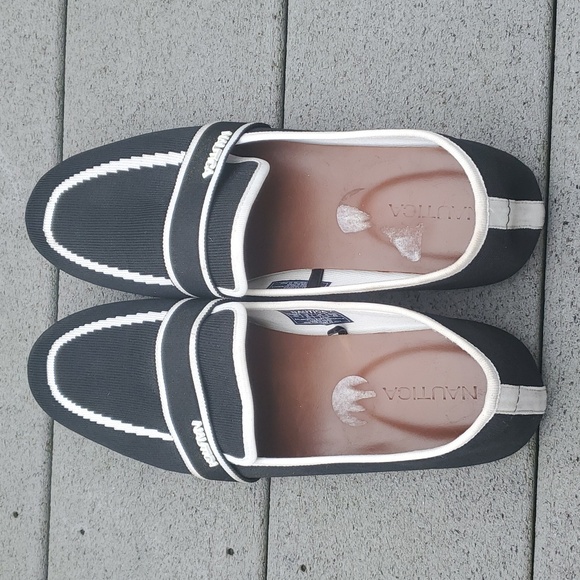 Nautica Idi Fabric Loafers | Women's Black Fabric Loafers - Picture 6 of 9